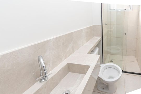 Banheiro  de apartamento para alugar com 2 quartos, 45m² em Loteamento Jardim das Estâncias, Sumaré