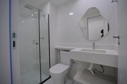 Banheiro de apartamento para alugar com 2 quartos, 39m² em Vila Campanela, São Paulo