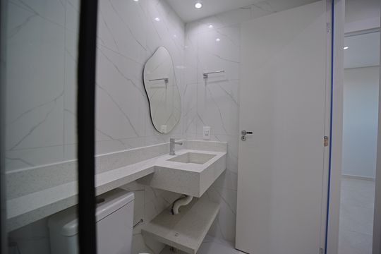 Banheiro de apartamento para alugar com 2 quartos, 39m² em Vila Campanela, São Paulo