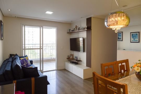 Sala de apartamento à venda com 3 quartos, 71m² em Macedo, Guarulhos