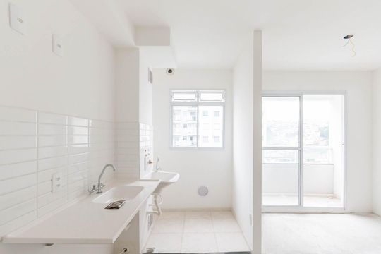 Cozinha e Área de Serviço de apartamento à venda com 2 quartos, 46m² em Santo Cristo, Rio de Janeiro