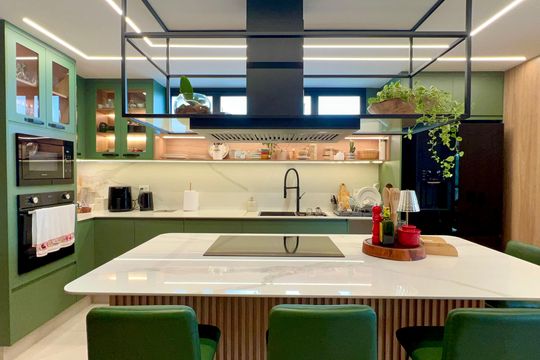 Cozinha de apartamento à venda com 3 quartos, 180m² em Jardim Paulista, São Paulo