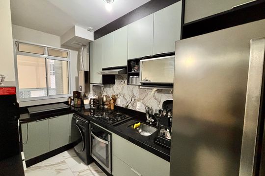 Cozinha - Armários de apartamento à venda com 2 quartos, 44m² em Cidade São Mateus, São Paulo