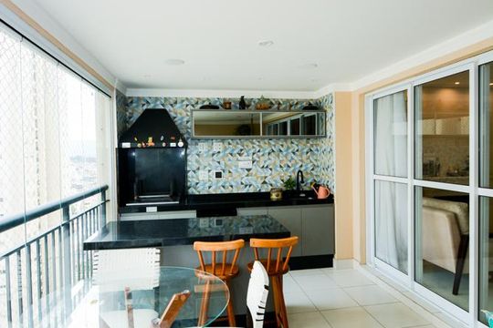 Varanda da Sala de apartamento para alugar com 3 quartos, 154m² em Jardim Flor da Montanha, Guarulhos