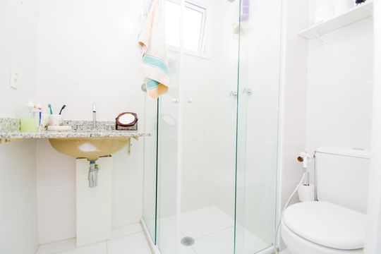 Banheiro da Suíte 3 de apartamento para alugar com 3 quartos, 154m² em Jardim Flor da Montanha, Guarulhos