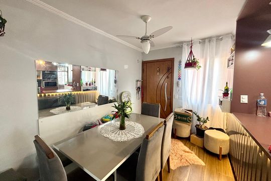 Sala de jantar  de apartamento à venda com 2 quartos, 56m² em Conjunto Habitacional Padre Manoel da Nobrega, São Paulo
