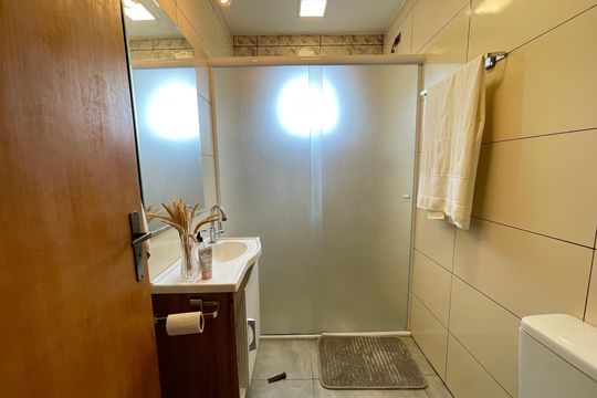 Banheiro de apartamento para alugar com 2 quartos, 78m² em Vila Lageado, São Paulo