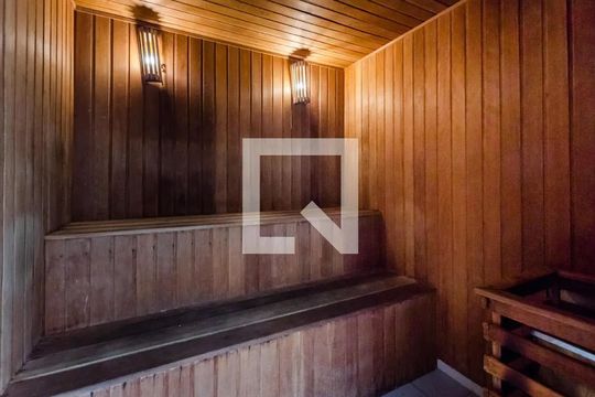 Área Comum - Sauna de apartamento para alugar com 1 quarto, 57m² em Gonzaga, Santos
