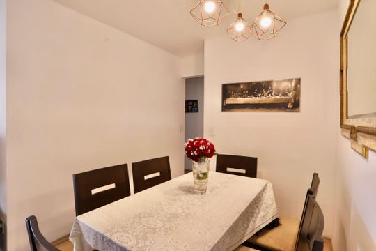 Sala de Jantar de apartamento à venda com 3 quartos, 75m² em Vila Bertioga, São Paulo