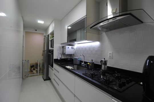 Cozinha de apartamento à venda com 3 quartos, 70m² em Jacarepaguá, Rio de Janeiro
