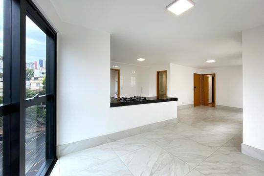 Varanda da Sala de apartamento à venda com 3 quartos, 101m² em Anchieta, Belo Horizonte