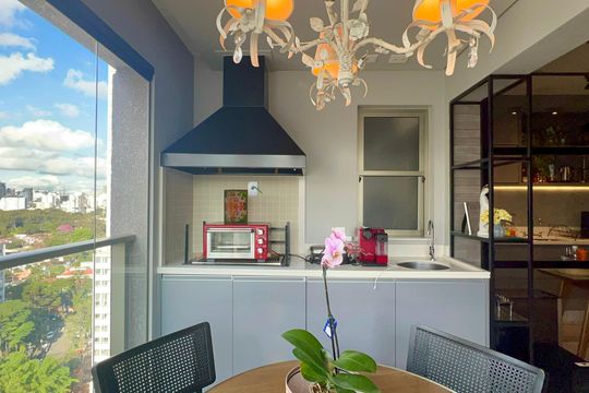 Varanda gourmet de apartamento à venda com 2 quartos, 70m² em Sumarezinho, São Paulo