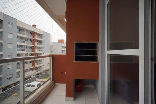 Varanda da Sala de apartamento para alugar com 2 quartos, 65m² em Forquilhinhas, São José