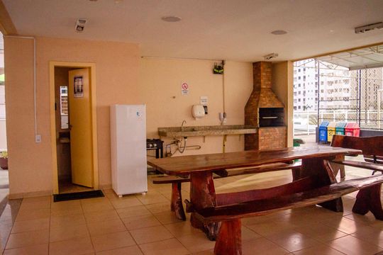 Área comum - Churrasqueira de apartamento à venda com 2 quartos, 54m² em Setor Negrão de Lima, Goiânia