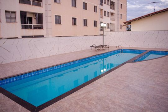 Área comum - Piscina de apartamento à venda com 2 quartos, 54m² em Setor Negrão de Lima, Goiânia