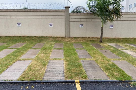 Área externa de apartamento para alugar com 2 quartos, 43m² em Chácara São Pedro, Aparecida de Goiânia