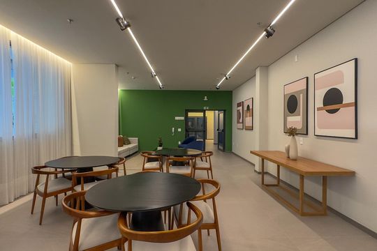 Área comum de kitnet/studio à venda com 1 quarto, 24m² em Vila Cordeiro, São Paulo