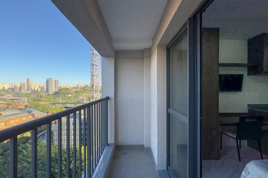 Varanda do studio de kitnet/studio à venda com 1 quarto, 24m² em Vila Cordeiro, São Paulo