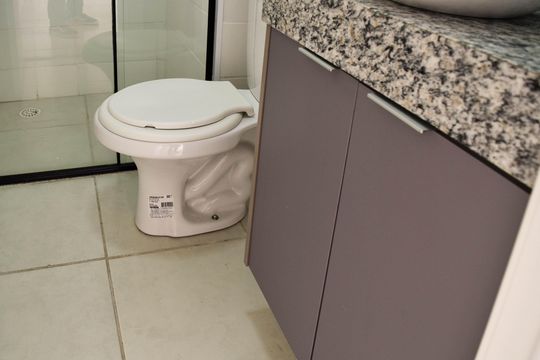 Banheiro de apartamento para alugar com 1 quarto, 35m² em Cidade Mãe do Céu, São Paulo