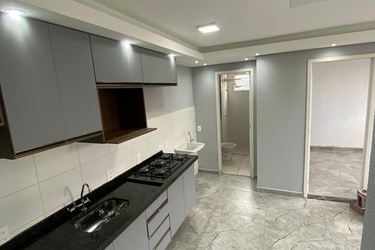 Cozinha de apartamento à venda com 2 quartos, 35m² em Cidade São Mateus, São Paulo
