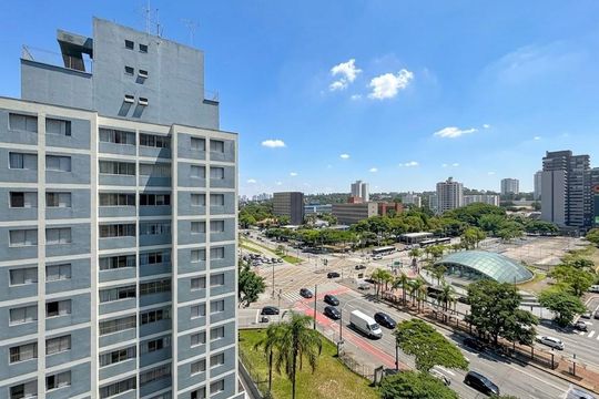 Vista  de kitnet/studio à venda com 1 quarto, 22m² em Jardim das Acacias, São Paulo