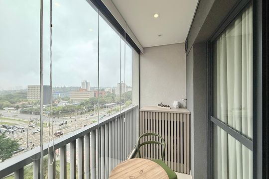 Sacada de kitnet/studio à venda com 1 quarto, 22m² em Jardim das Acacias, São Paulo