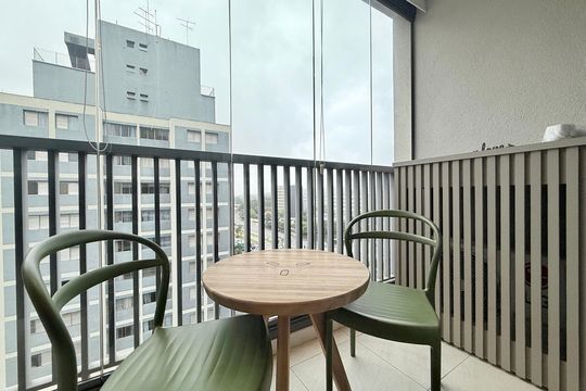 Sacada de kitnet/studio à venda com 1 quarto, 22m² em Jardim das Acacias, São Paulo