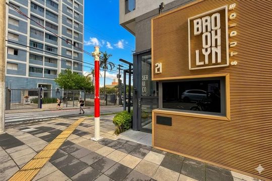 Fachada  de kitnet/studio à venda com 1 quarto, 22m² em Jardim das Acacias, São Paulo