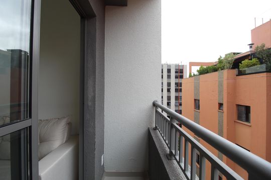 Varanda de apartamento para alugar com 1 quarto, 25m² em Vila Nova Conceição, São Paulo