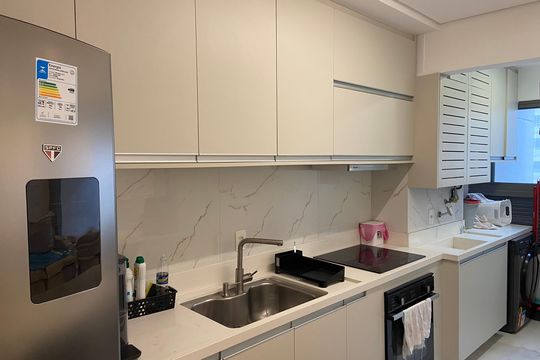 Cozinha de apartamento à venda com 2 quartos, 79m² em Butantã, São Paulo