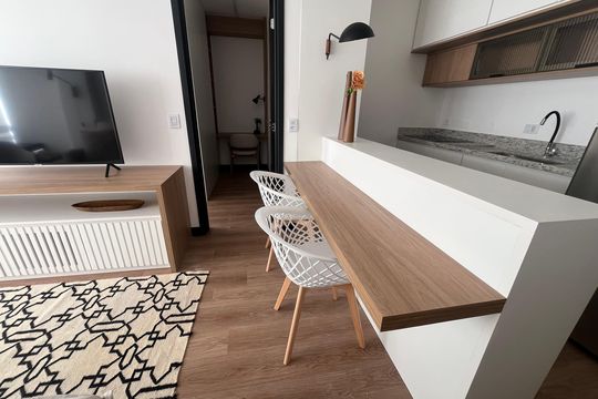 Sala de jantar de apartamento para alugar com 1 quarto, 39m² em Santana, São Paulo
