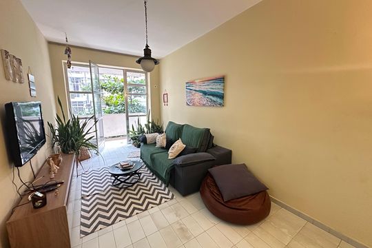 Sala de apartamento para alugar com 3 quartos, 138m² em Itararé, São Vicente