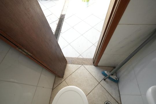 Banheiro de serviço de casa para alugar com 2 quartos, 165m² em Parque das Nações, Santo André