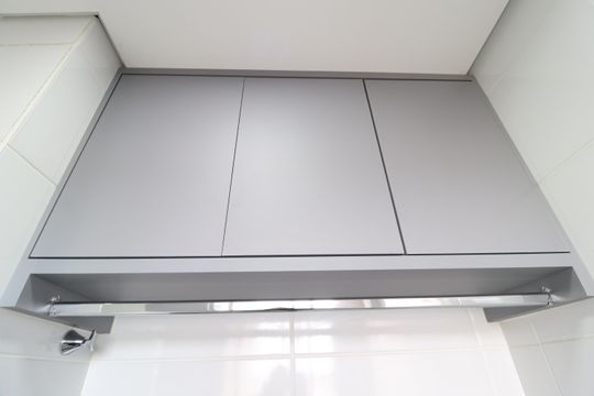 Cozinha e Área de Serviço de apartamento para alugar com 2 quartos, 51m² em Laranjeiras, Uberlândia