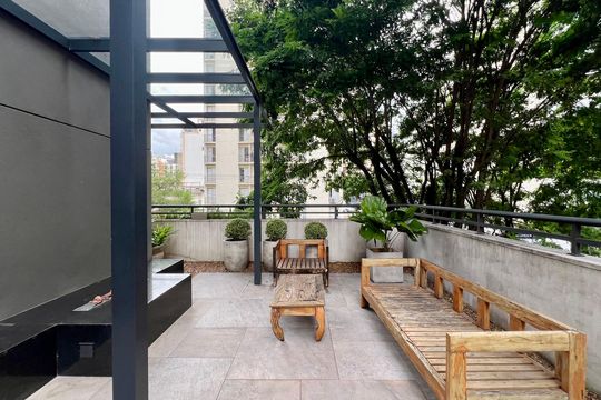 Área comum de kitnet/studio para alugar com 1 quarto, 33m² em Pinheiros, São Paulo