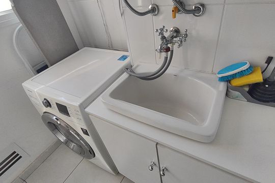 Área de Serviço de apartamento à venda com 2 quartos, 79m² em Santa Paula, São Caetano do Sul