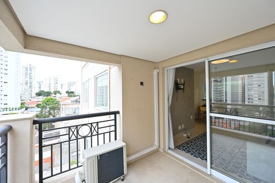 Varanda de apartamento para alugar com 2 quartos, 76m² em Mirandópolis, São Paulo