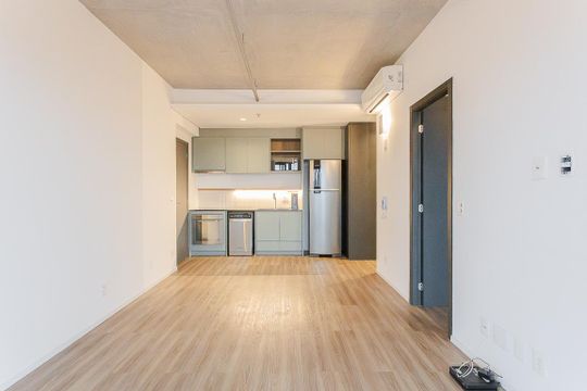 Sala de apartamento para alugar com 1 quarto, 55m² em Pinheiros, São Paulo