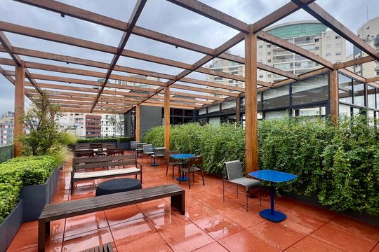 Área comum de kitnet/studio à venda com 1 quarto, 28m² em Pinheiros, São Paulo