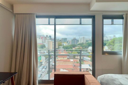 Vista do Studio de kitnet/studio à venda com 1 quarto, 28m² em Pinheiros, São Paulo