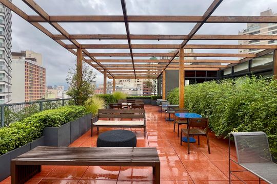 Área comum de kitnet/studio à venda com 1 quarto, 28m² em Pinheiros, São Paulo