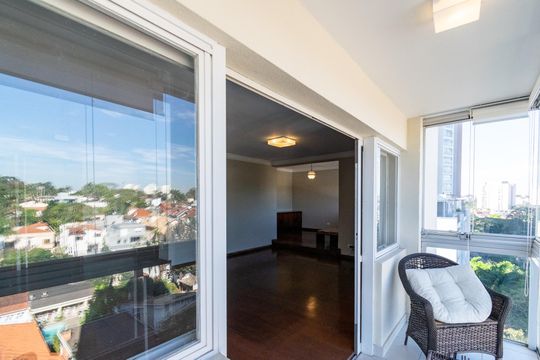 Varanda da Sala de apartamento à venda com 3 quartos, 209m² em Jardim Prudência, São Paulo