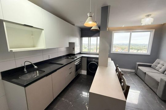 Cozinha de apartamento para alugar com 2 quartos, 49m² em Passo das Pedras, Gravataí