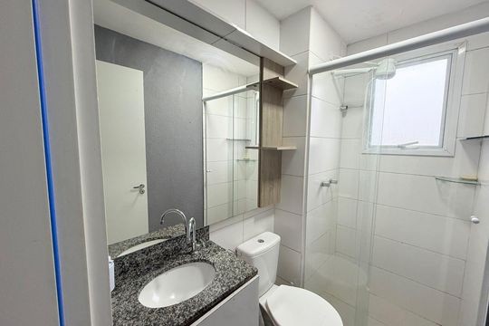 Banheiro de apartamento para alugar com 2 quartos, 49m² em Passo das Pedras, Gravataí