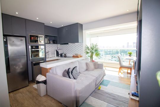 Apartamento à venda com 1 quarto, 43m² em Campo Belo, São Paulo