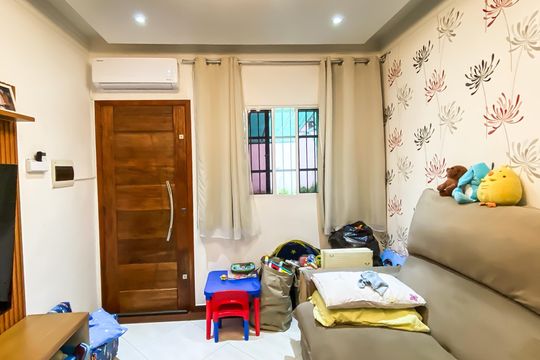 Sala  de casa de condomínio à venda com 2 quartos, 74m² em Jardim Popular, São Paulo