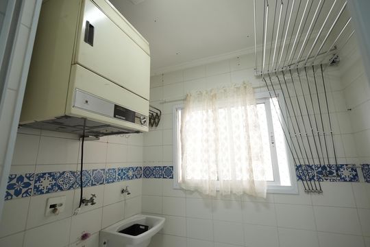 Área de Serviço de apartamento à venda com 3 quartos, 84m² em Vila Valparaíso, Santo André
