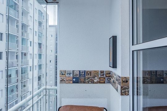 Varanda sala de apartamento à venda com 2 quartos, 47m² em Jardim Belaura, São Paulo