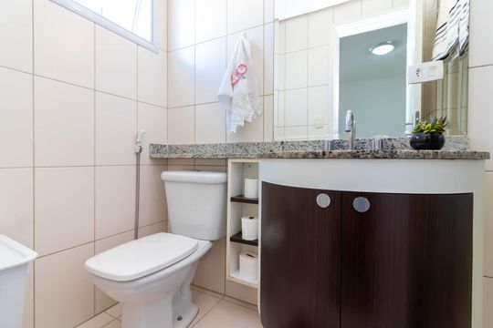 Banheiro da Suíte de apartamento para alugar com 3 quartos, 72m² em Parque Mandaqui, São Paulo