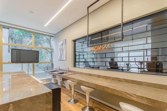 Área comum de kitnet/studio para alugar com 0 quarto, 26m² em Vila Mariana, São Paulo